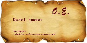 Oczel Emese névjegykártya